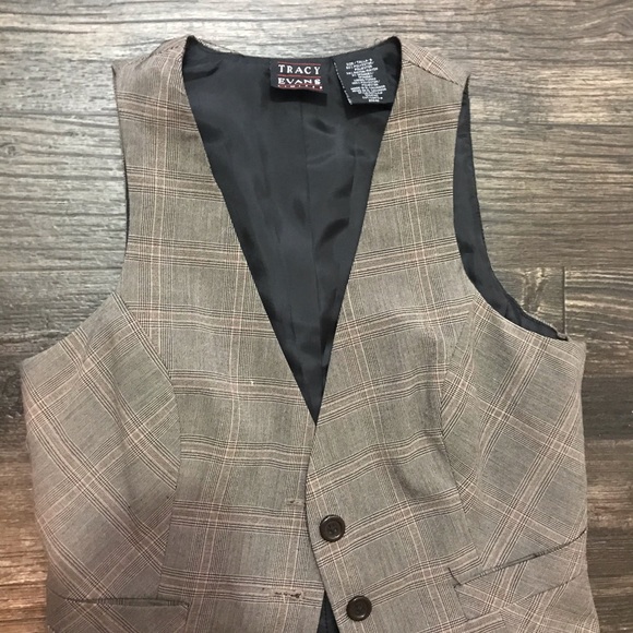 Tracy Evans Jackets & Blazers - Plaid Tracy Evans vest